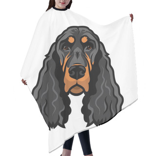 Personality  Gordon Setter Dog Breed, Isolated Vector Illustration Hair Cutting Cape