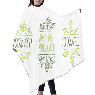 Personality  Hand-sketched Typographic Elements Hair Cutting Cape
