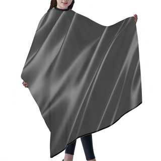 Personality  Abstract Texture. Black Silk Hair Cutting Cape