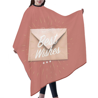 Personality  Christmas Kraft Envelope With Greeting Hair Cutting Cape