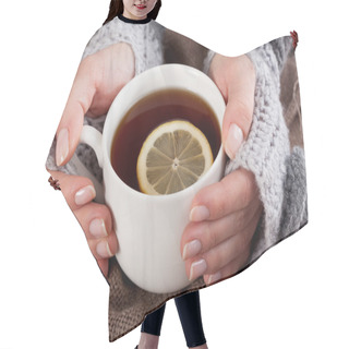 Personality   Tea With Lemon On A Cold Day Hair Cutting Cape