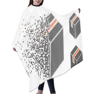 Personality  Damaged Pixelated Halftone Package Icon Hair Cutting Cape