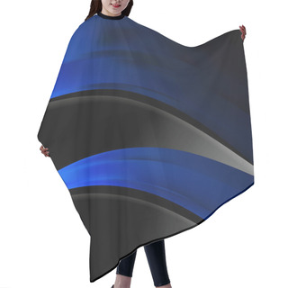 Personality  Cool Blue Wave Business Background Hair Cutting Cape