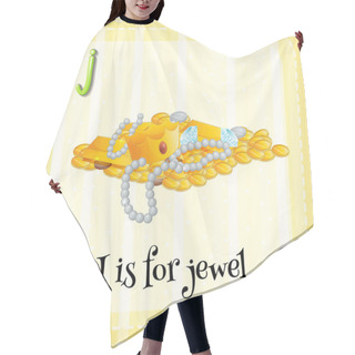 Personality  A Letter J For Jewel Hair Cutting Cape