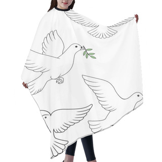 Personality  Dove Vector Hair Cutting Cape