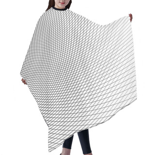 Personality  Abstract Geometric Lines Pattern. Hair Cutting Cape