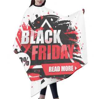 Personality  Black Friday Sale Poster, Banner Or Flyer. Hair Cutting Cape