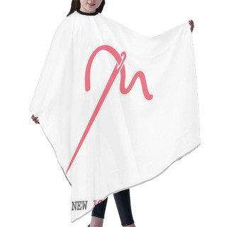 Personality  Needle Web Icon Hair Cutting Cape
