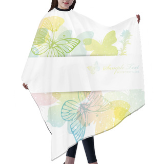 Personality  Butterfly Background Hair Cutting Cape