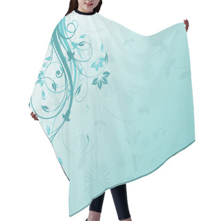 Personality  Floral Background Hair Cutting Cape