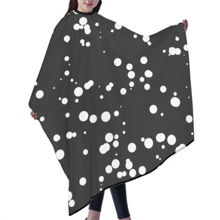 Personality  Black Abstract Background With Circles Hair Cutting Cape
