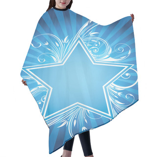 Personality  Flower Star Design Hair Cutting Cape