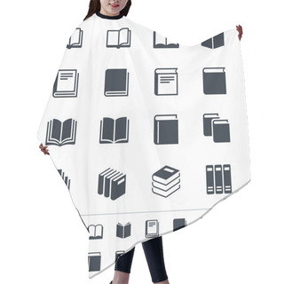Personality  Book Icons Hair Cutting Cape