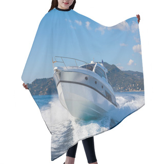 Personality  Motor Boat, Rio Yachts Best Italian Yacht Hair Cutting Cape