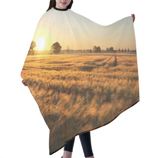 Personality  Sunrise Over The Fields Hair Cutting Cape
