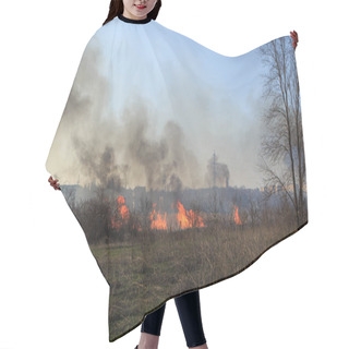 Personality  Big Fire In The Steppe Area Hair Cutting Cape