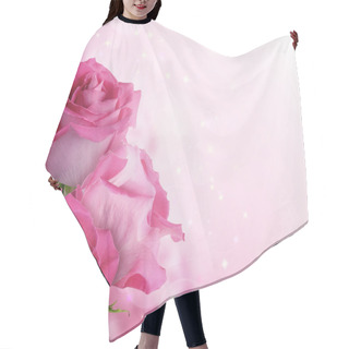 Personality  Beautiful Background With Flowers Roses Hair Cutting Cape