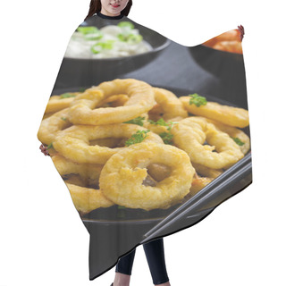 Personality  Fried Calamari Rings Hair Cutting Cape