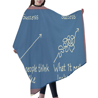 Personality  Success Think And Reality Concept Hair Cutting Cape