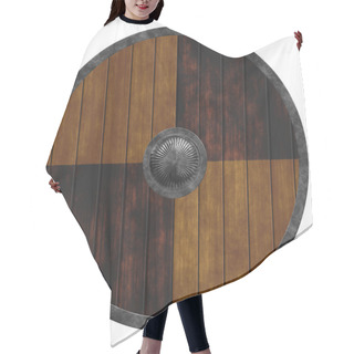 Personality  Old   Wooden Shield Banner Hair Cutting Cape