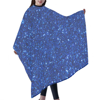 Personality  Blue Glitter Texture Abstract Background Hair Cutting Cape