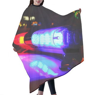 Personality  Police Lights By Night Hair Cutting Cape