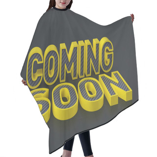 Personality  Coming Soon Text Hair Cutting Cape