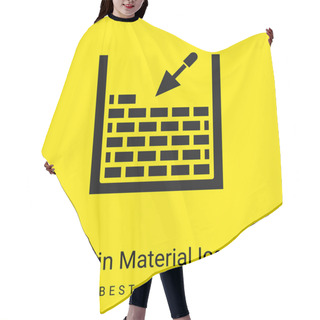 Personality  Brickwork Minimal Bright Yellow Material Icon Hair Cutting Cape