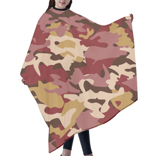 Personality  Seamless Vector Camouflage Pattern. Print. Repeating Background. Cloth Design, Wallpaper. Hair Cutting Cape