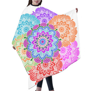 Personality  Pattern In Indian Style Colors Boho Punk Hair Cutting Cape