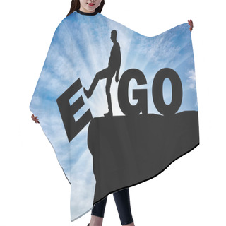 Personality  Conceptual Image Of The Fight Against Egoism Hair Cutting Cape