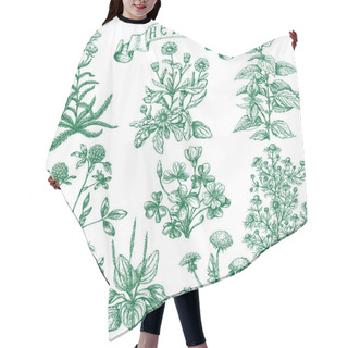 Personality  Herbs Set Hair Cutting Cape