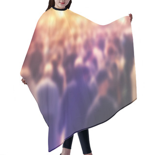 Personality  Blur Crowd Of Peole Concept Hair Cutting Cape