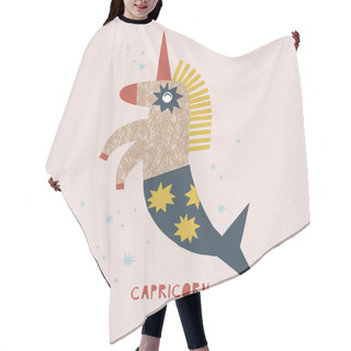 Personality  Capricorn Zodiac Character Nursery Poster Hair Cutting Cape