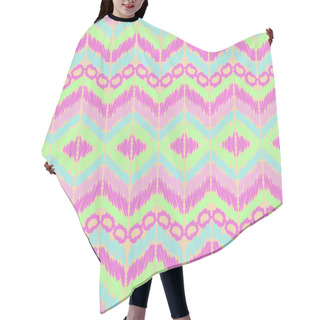 Personality  Colorful Zig Zag Pattern Hair Cutting Cape