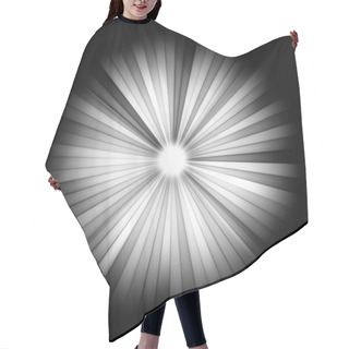 Personality  Light Beams On Black: Shining Star Hair Cutting Cape