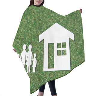 Personality  Life Insurance Concept On Grass Hair Cutting Cape