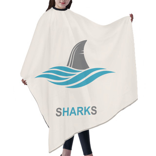 Personality  Shark Fin Icon Hair Cutting Cape