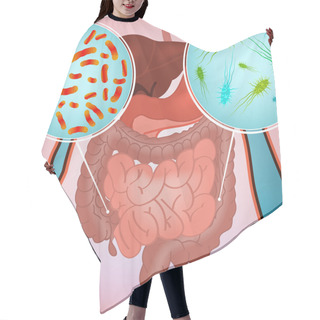 Personality  Intestinal Infection Image Hair Cutting Cape