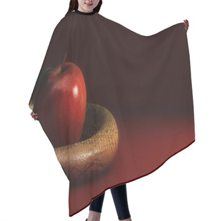 Personality  Apple And Snake Hair Cutting Cape