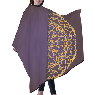 Personality  Abstract Circle Ornament Hair Cutting Cape