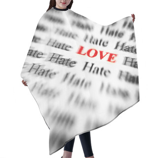 Personality  Love & Hate Hair Cutting Cape