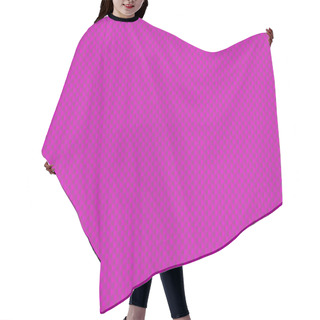 Personality  Mesh Structure Pink Hair Cutting Cape