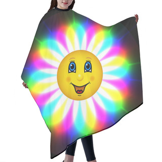 Personality  Happy Bloom Sun Hair Cutting Cape