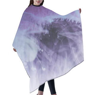 Personality  Abstract Blue, White And Purple Artistic Background With Flowing Ink Hair Cutting Cape