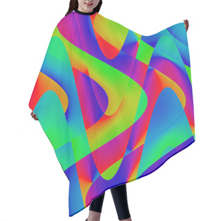 Personality  Abstract Artistic Effect Style Hair Cutting Cape