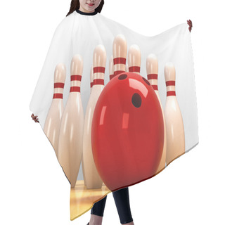 Personality  Skittle And Bowling Ball Hair Cutting Cape