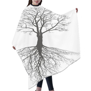 Personality  Walnut Tree With Roots Hair Cutting Cape