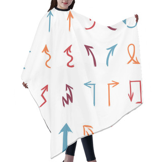 Personality  Hand Drawn Arrows Hair Cutting Cape