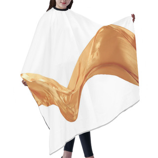 Personality  Smooth Elegant Golden Satin Hair Cutting Cape